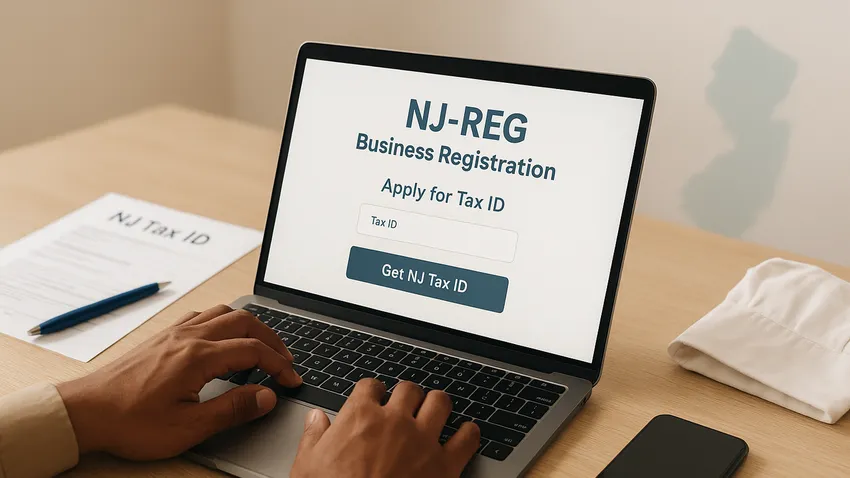 New Jersey Tax ID NJ-REG registration