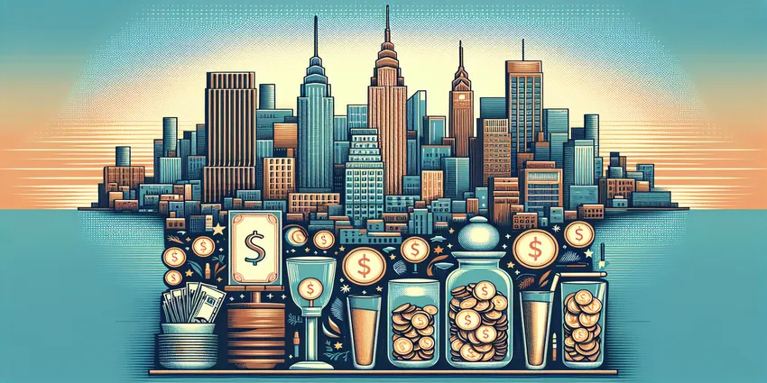 waitress serving food in New York City restaurant