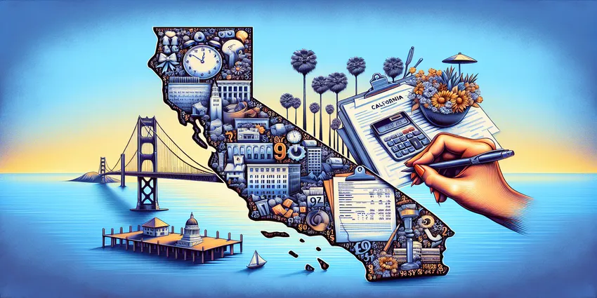 Waitress serving customers in a California restaurant