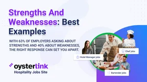 interviewee talking about their strengths and weaknesses