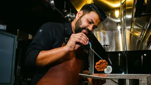 Chef Maynak Istwal with the team