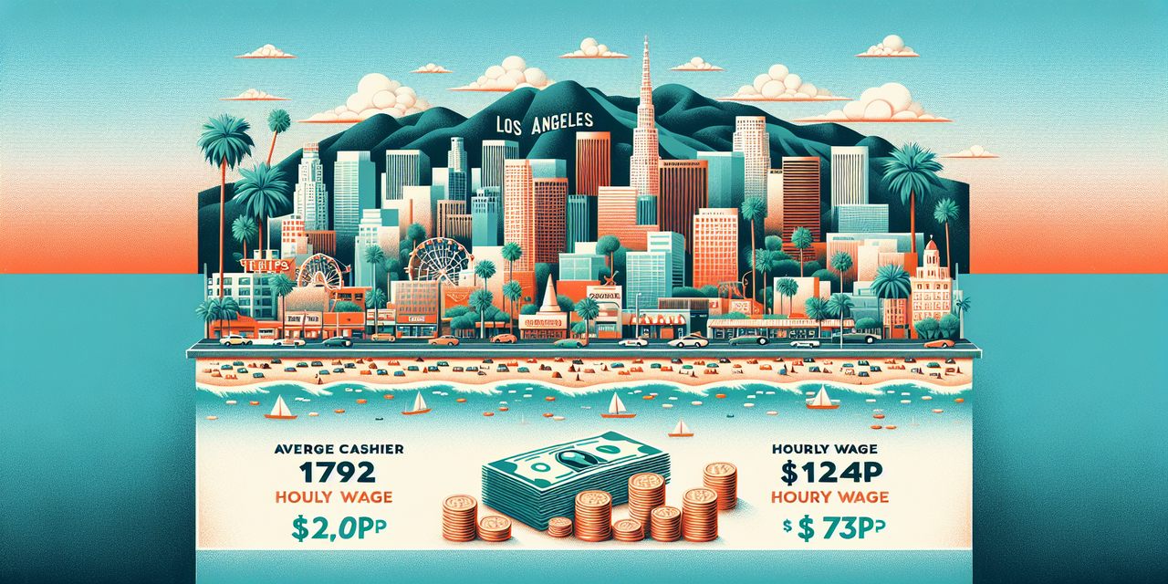 Cashier tipping and wage comparison Los Angeles
