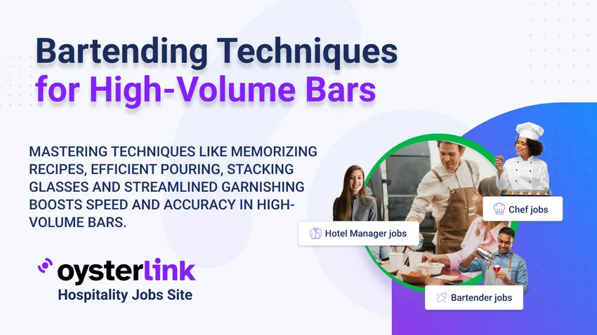 bartender techniques for high-volume bars