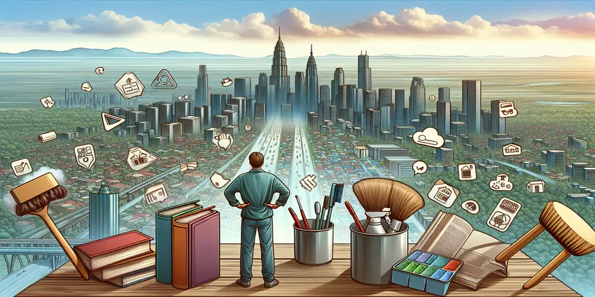 Housekeeper cleaning a hotel room