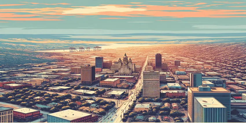 Teen working at fast-food restaurant in Laredo