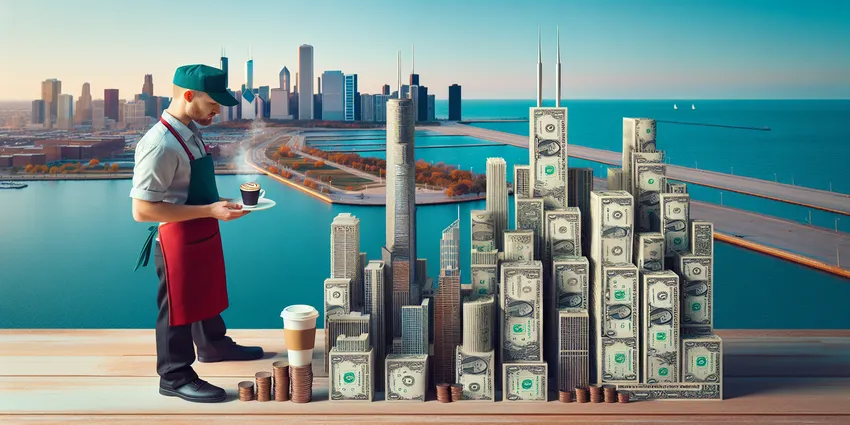 Chicago barista wage versus living wage