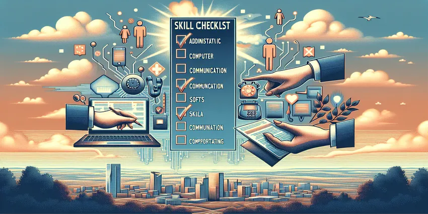 Receptionist at front desk with computer and phone