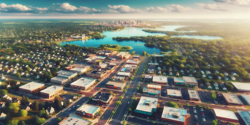 Teen working at a fast food restaurant counter in Minnetonka
