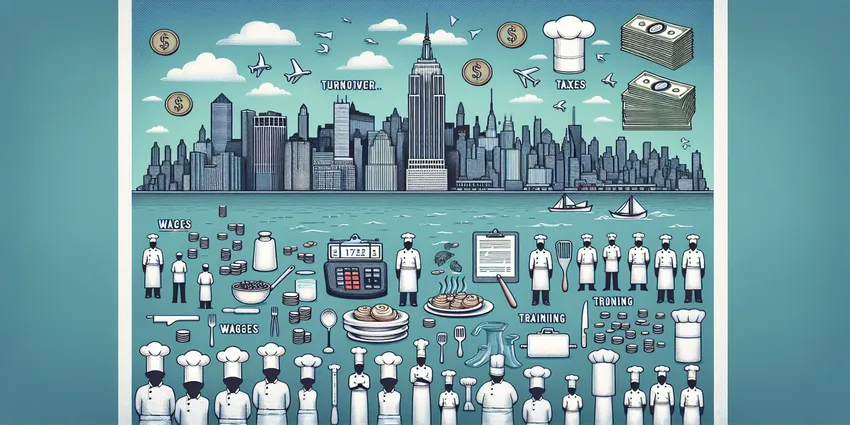 Chef working in New York City kitchen