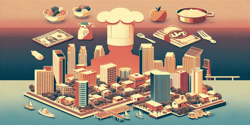 San Diego living wage comparison poster