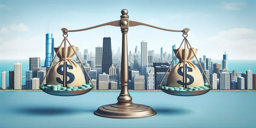 Receptionist at front desk in office