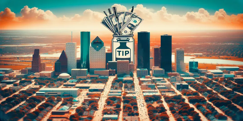 Houston server salary and tips