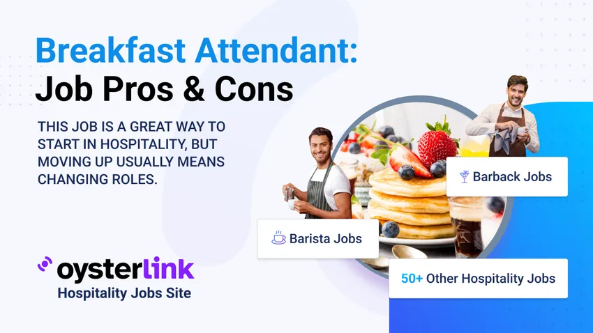 breakfast attendant delivering breakfast