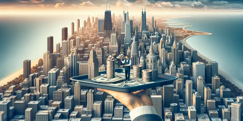 Chicago waitress serving food