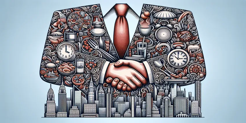 busser clearing tables in a restaurant