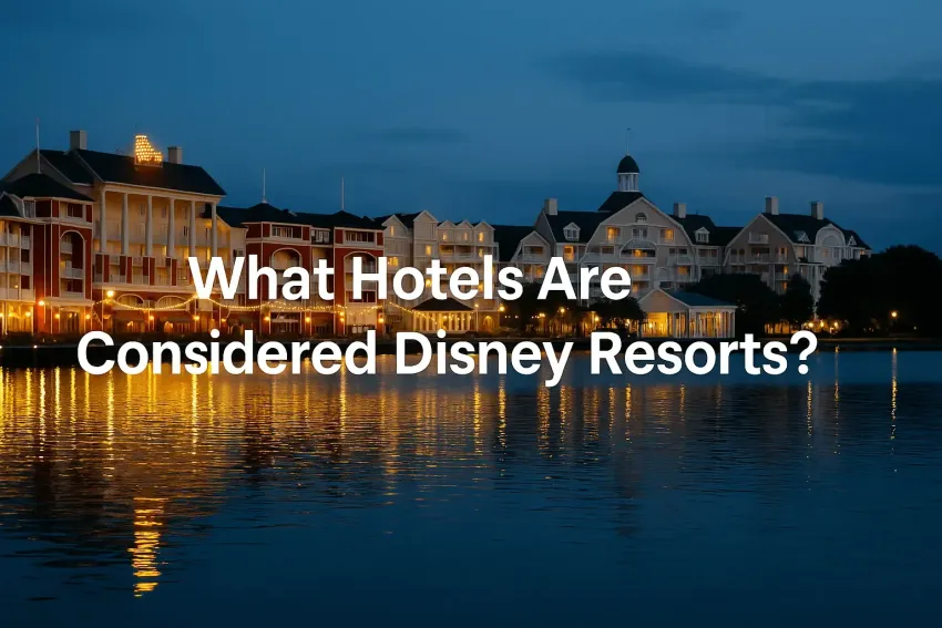 what hotels are considered disney resorts