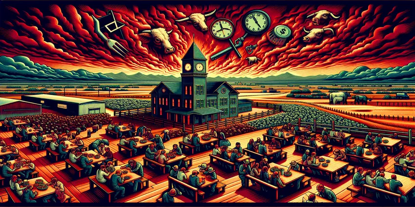 Texas youth employment laws poster young worker in restaurant