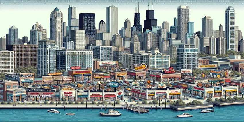 Teen working at fast food restaurant in Chicago