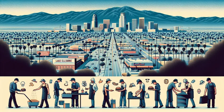 Teen working at a fast food restaurant in Lake Elsinore