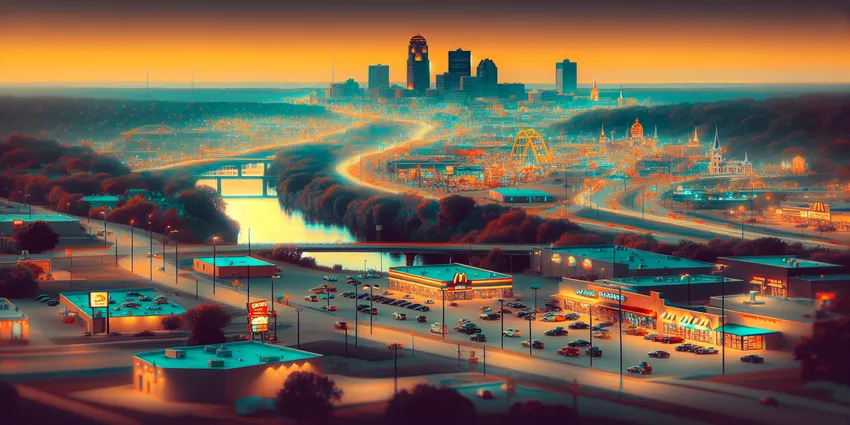 Teen worker at a fast food restaurant in Des Moines