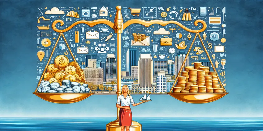 San Diego waitress serving customers