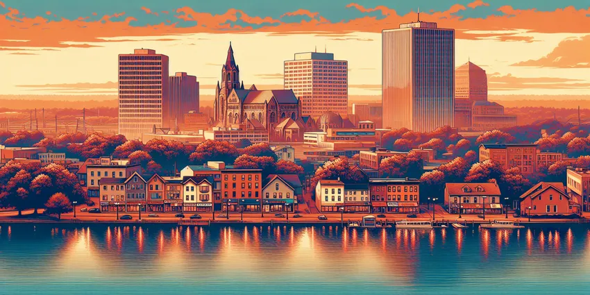 Teen working at a fast-food restaurant in Rochester, NY