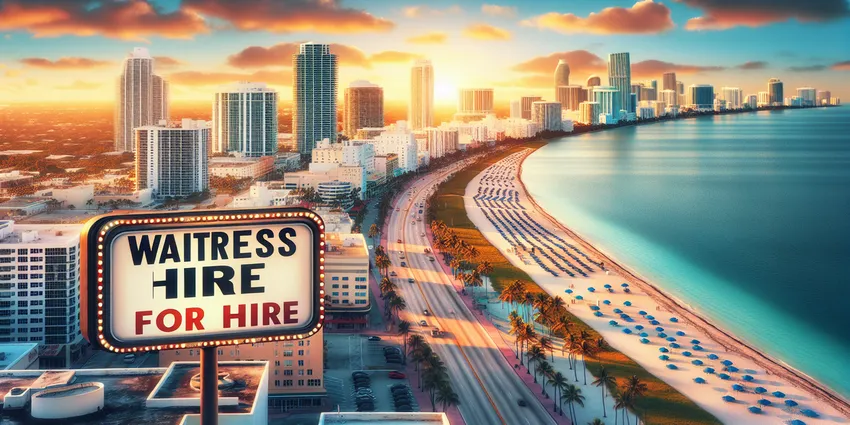Miami waitress job boards poster image