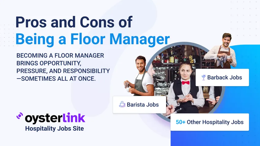 floor manager talking to front of house staff