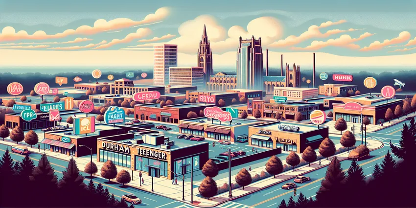 Teen working at a fast food restaurant in Durham, NC