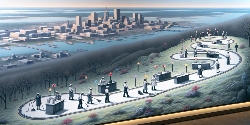 Busser career progression roadmap poster