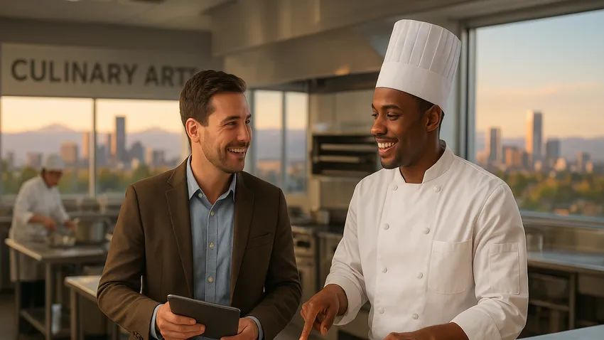 Denver culinary school campus kitchen