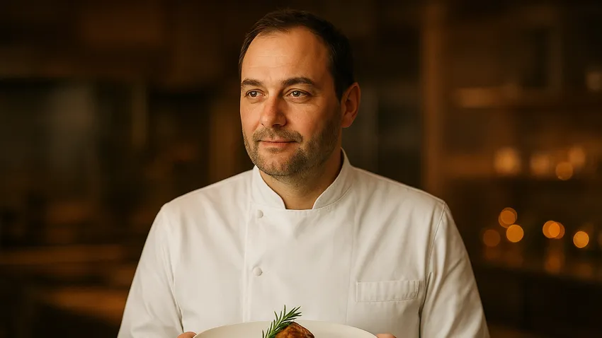 Daniel Humm portrait at Eleven Madison Park restaurant