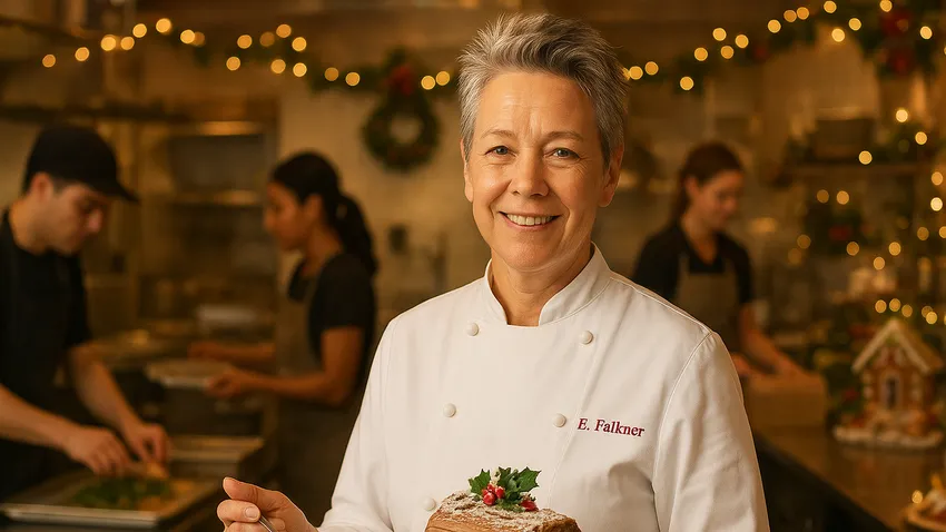 Elizabeth Falkner portrait showcasing her culinary creativity