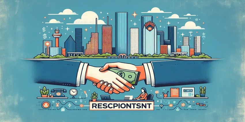 Houston receptionist at work