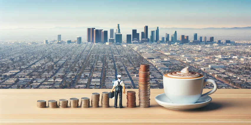 Los Angeles barista wage comparison