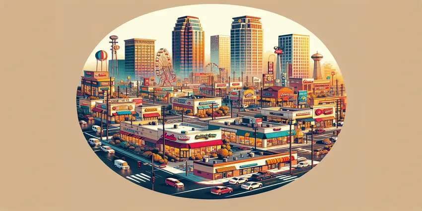 teen working at fast food restaurant in Orange, CA