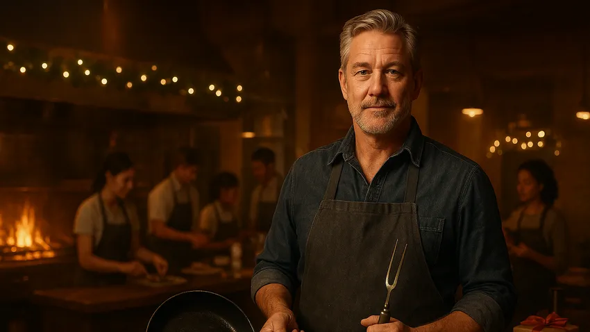 Tim Love cooking in Fort Worth restaurant