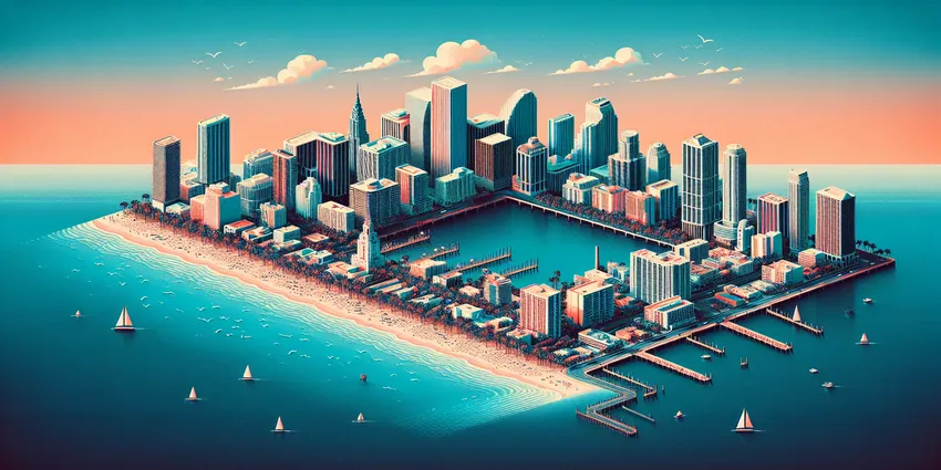 Server working in Miami earning tips and wages