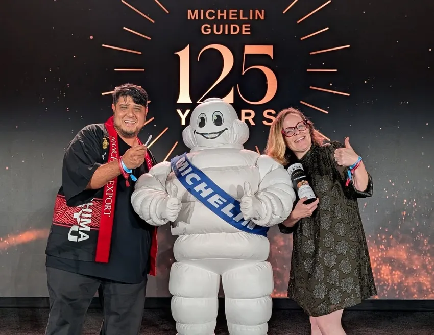 Co-founders of Palm Beach Meats during a Michelin ceremony