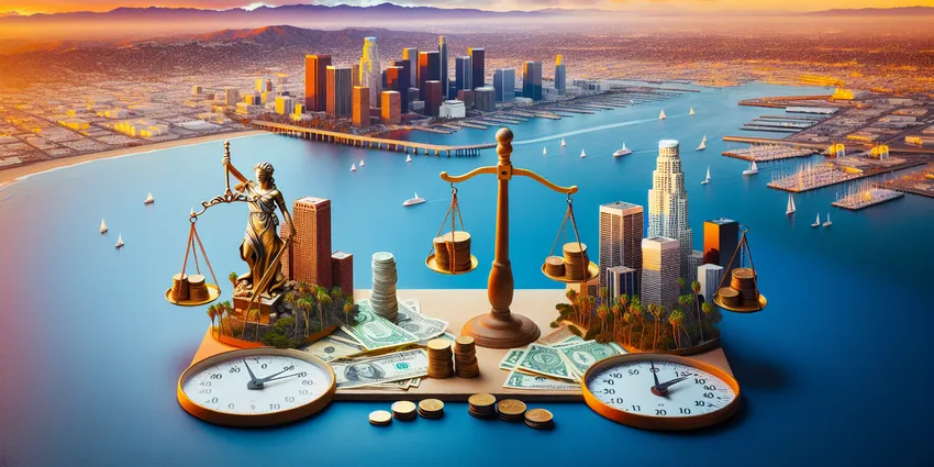 Los Angeles busser salary and tips infographic