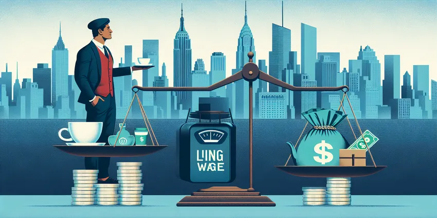 New York City barista serving coffee