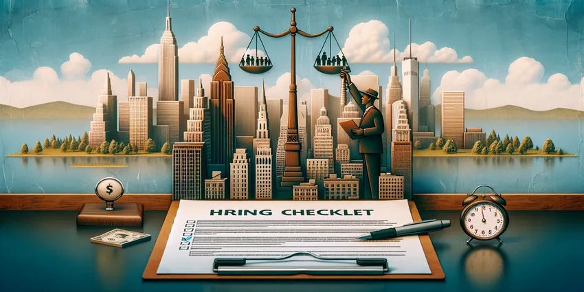Hiring cashier in New York City wage laws poster