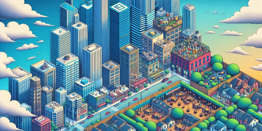 Chicago bartender serving drinks