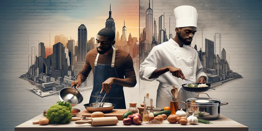 Successful cook in New York City