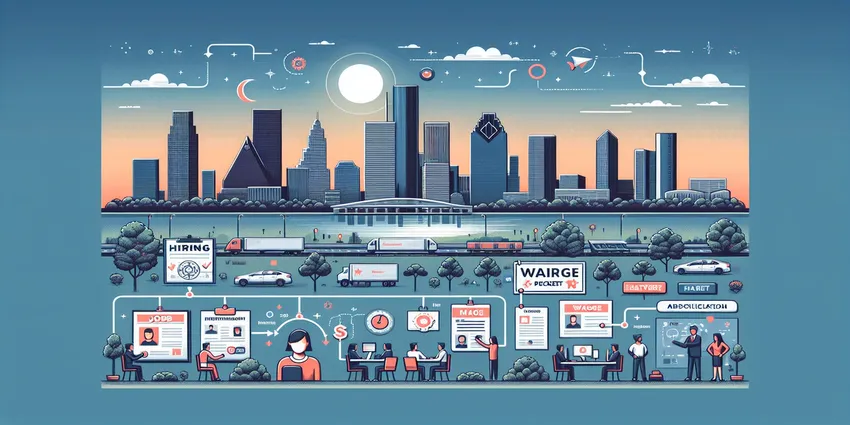 Cashier helping customer in Houston store