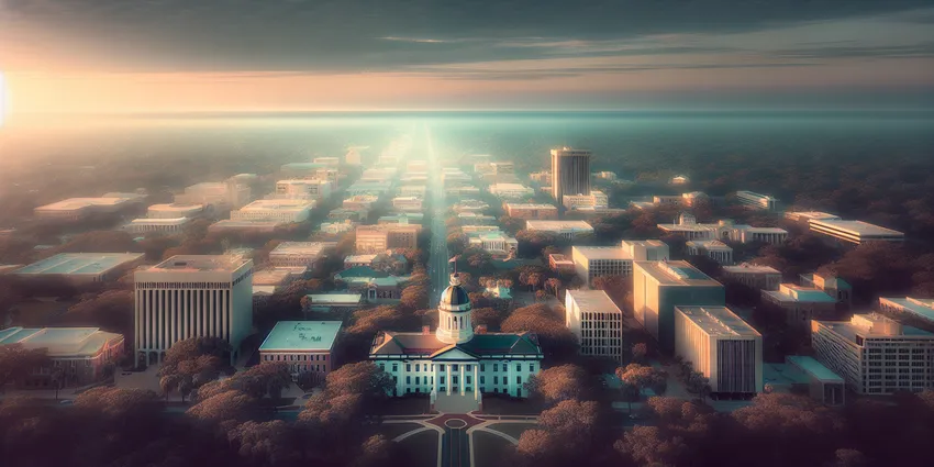 Teen working at a fast food restaurant counter in Tallahassee