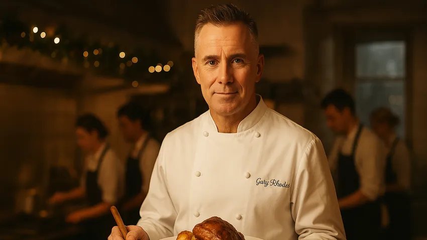 Gary Rhodes chef portrait