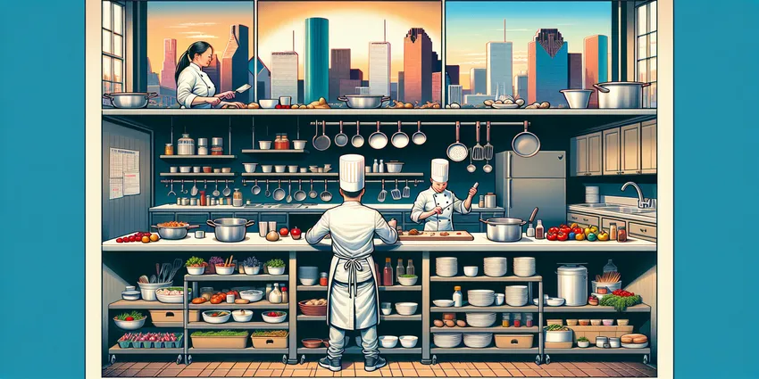 Chef onboarding in Houston restaurant kitchen