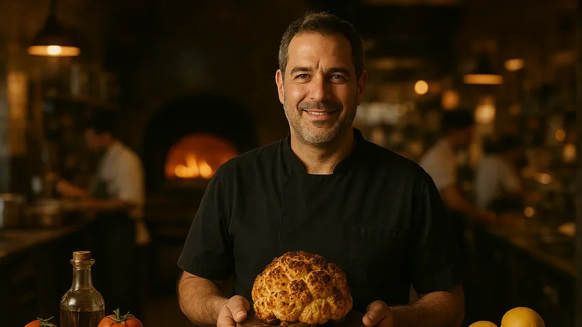 Eyal Shani portrait showcasing his culinary style