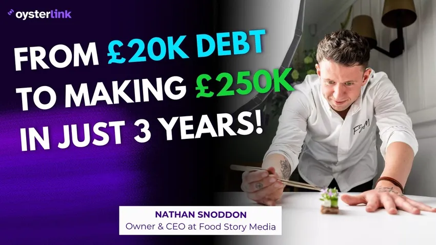 Nathan Sno, Founder of Food Story Media, with others holding laptops and talking